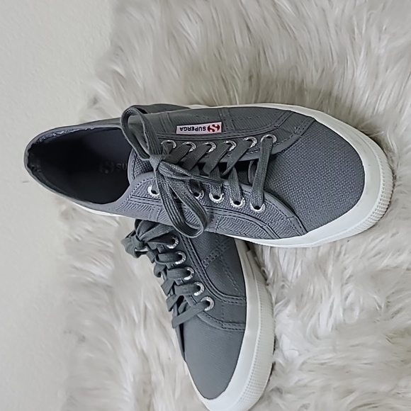 Superga Women's Sneakers Size 8.5 Gray Brand New Shoes Travel Casual Cute Comfy - Picture 5 of 7
